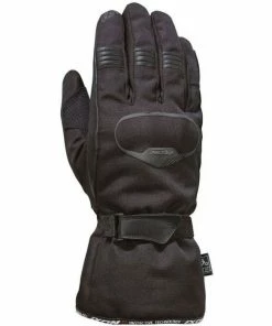 IXON PRO RUSH MS TEXT/LEATH GLV BLK - Motorcycle Glove - Ixon