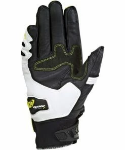 IXON RS RING BLK/WHT/BYL - Motorcycle Glove - Ixon -Gloves sale2022 3002110181080SM 2X 3