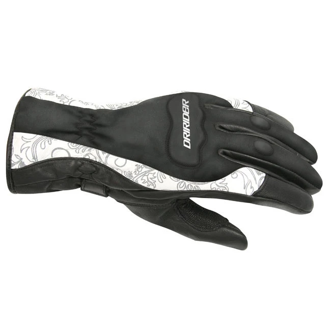 Dririder Vivid 2 Ladies Gloves - Black/White 3 Dririder Vivid 2 Ladies Gloves - Black/White