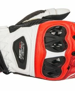 Alpinestars Supertech Black/White/Red Performance Riding Road Gloves