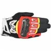 Alpinestars SMX 2 Air Carbon V2 Black/FluroRed Gloves