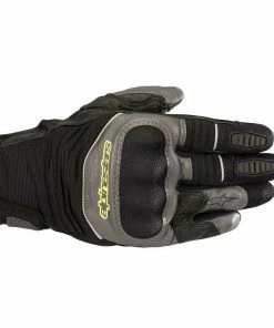 Alpinestars Crosser Air Touring Gloves Fluro Yellow Anthracite Black - Motorcycle Gloves