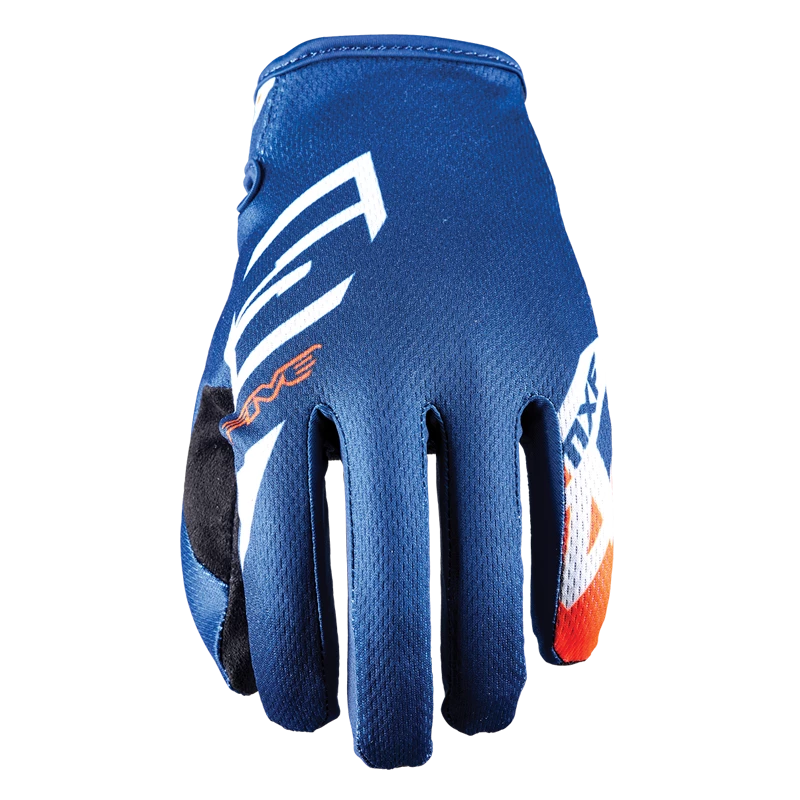 Five MXF4 Off-Road Gloves - Scrub Blue/Fluo Orange 3 Five MXF4 Off-Road Gloves - Scrub Blue/Fluo Orange
