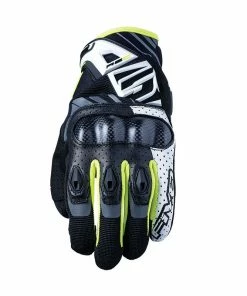 Five RS-C Street Gloves - White/Fluro