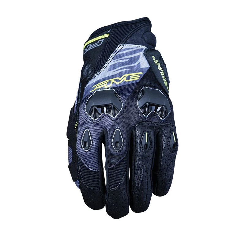 Five Stunt Evo Replica Street Gloves - Spread Fluro Yellow 3 Five Stunt Evo Replica Street Gloves - Spread Fluro Yellow